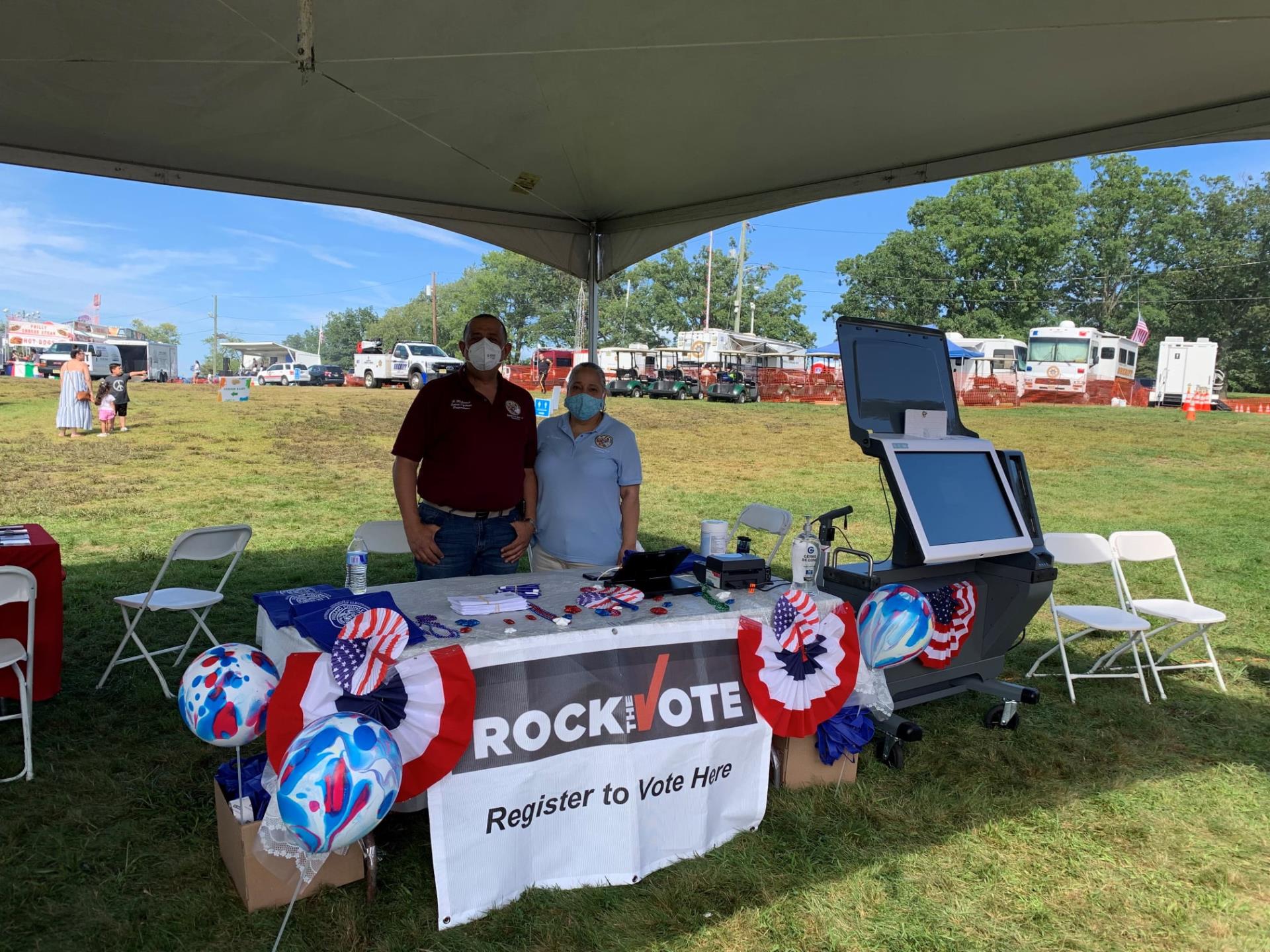 Superintendent of Elections at County Fair