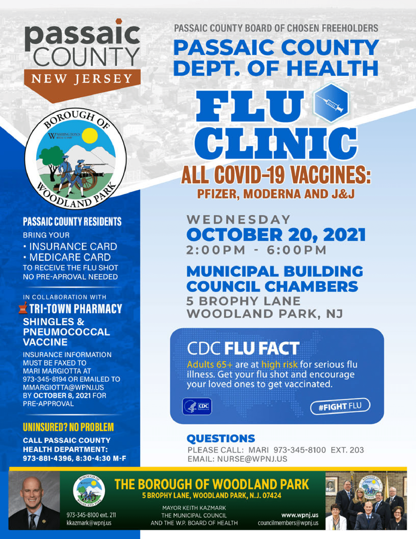 Flu Clinic October 20, 2021