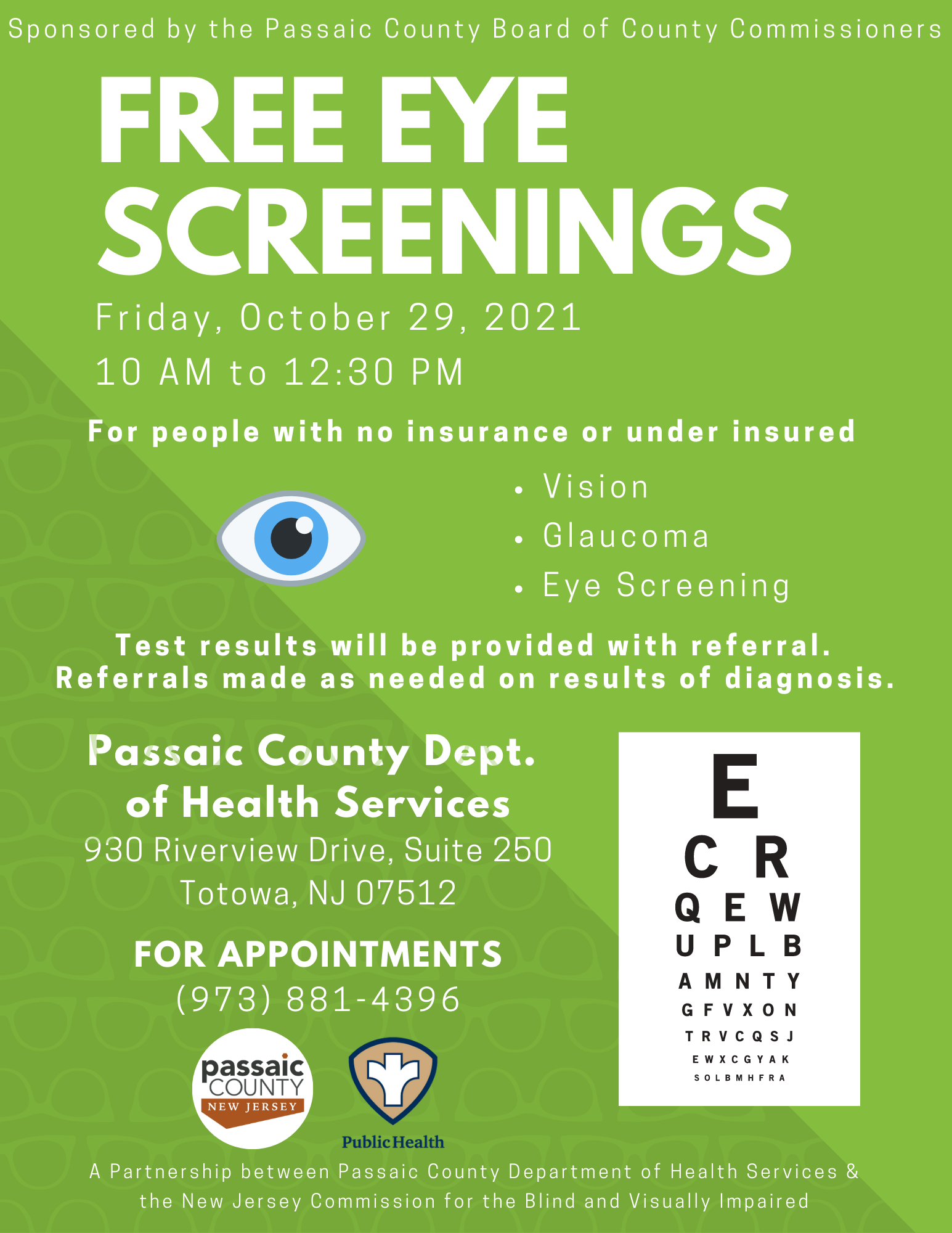 October Eye Screenings_English