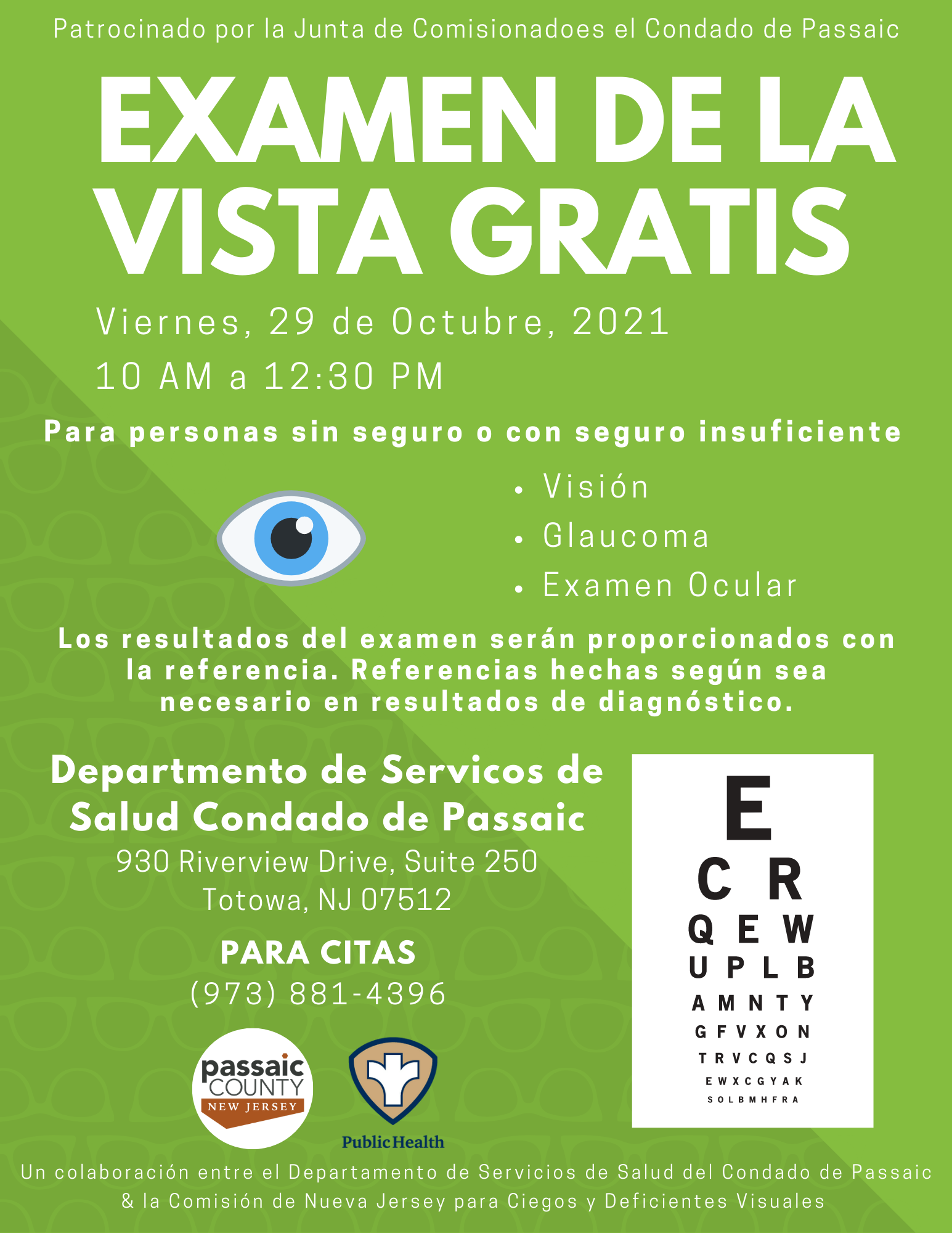 October Eye Screenings_Spanish