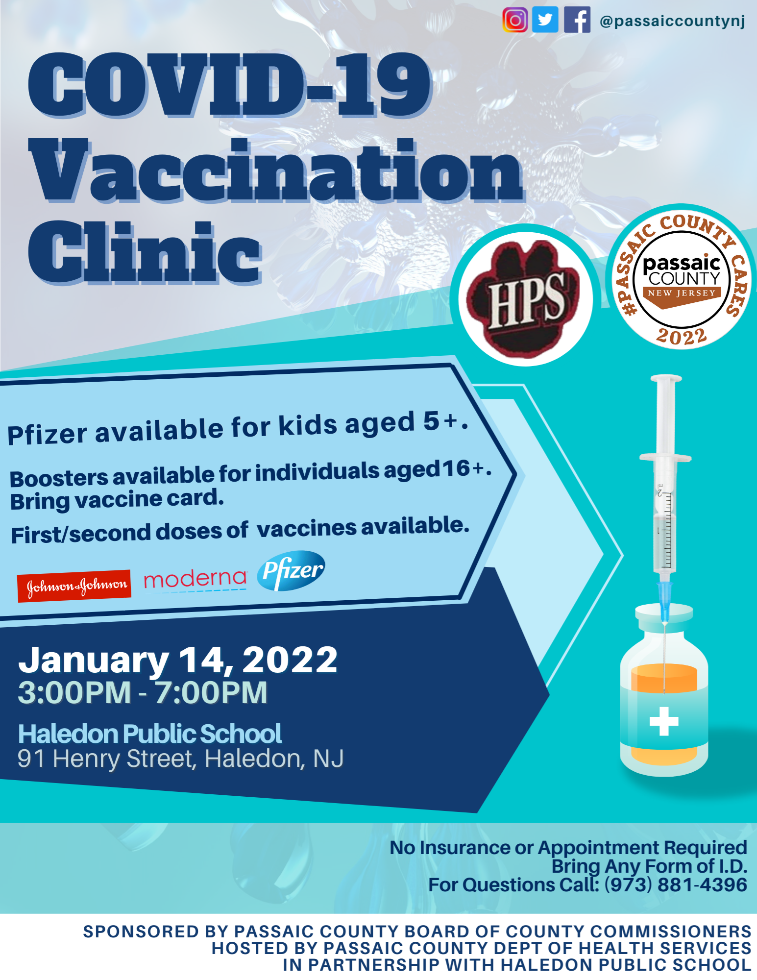 January 14, 2022 Haledon COVID-19 Vaccination