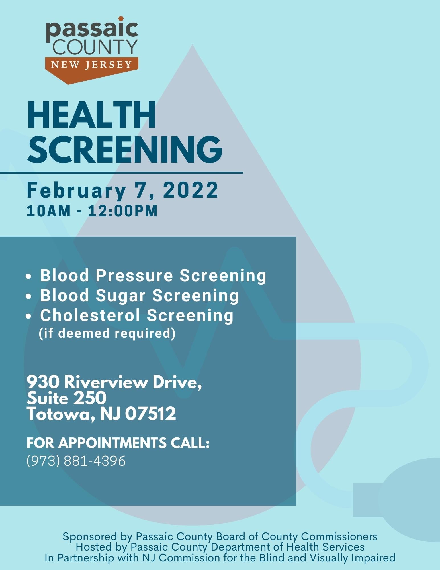 Health Screening February 7, 2022