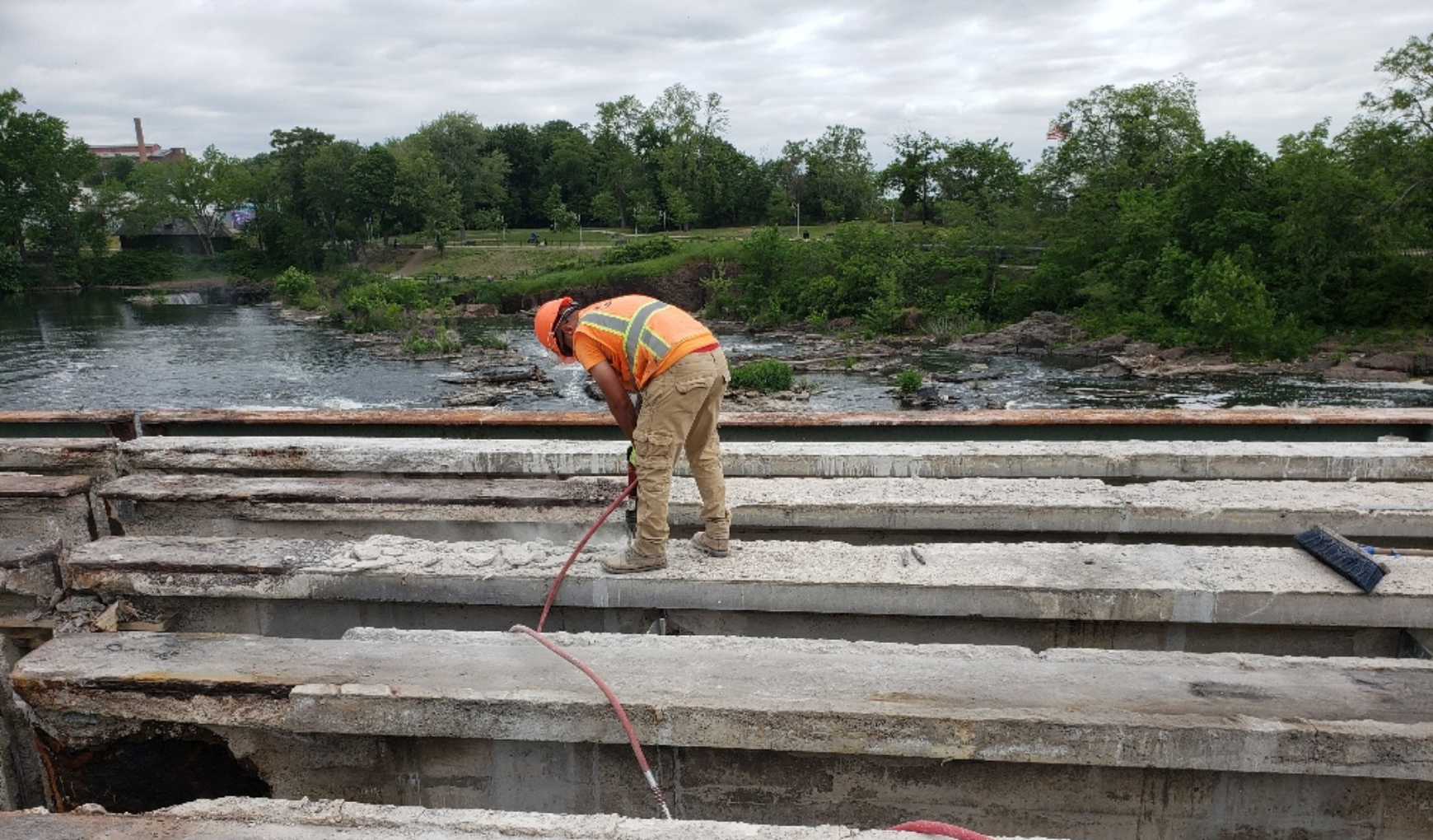 Spruce Street Bridge Construction